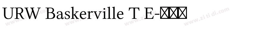 URW Baskerville T E字体转换